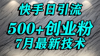 创业粉怎么打？快手精准引流创业粉，宝妈群体日进500+精准流量-资源V站