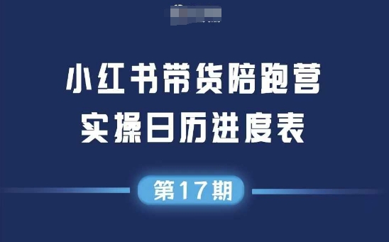 小红书第17期带货陪跑营，不囤货，无不直播，无不投流，通过选品+笔记内容+测品+笔记铺量+矩阵运营打爆款-资源V站
