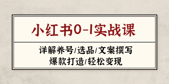 小红书0-1实战课(2023-2025-资源V站