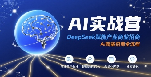 AI实战营：DeepSeek赋能产业商业招商，AI赋能招商全流程-资源V站