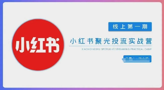 小红书聚光陪跑第一期，教你从0到1玩转小红书聚光投流，搭建小红书付费投流团队，更快的见到效果-资源V站