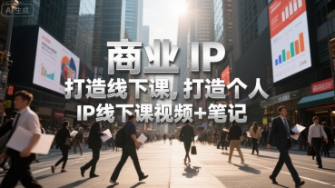 商业IP打造线下课，打造个人 IP线下课视频+笔记-资源V站