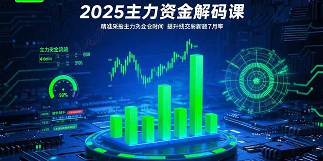 2025主力资金解码课：精准捕捉主力建仓时机，提升短线交易胜率(更新7月-资源V站