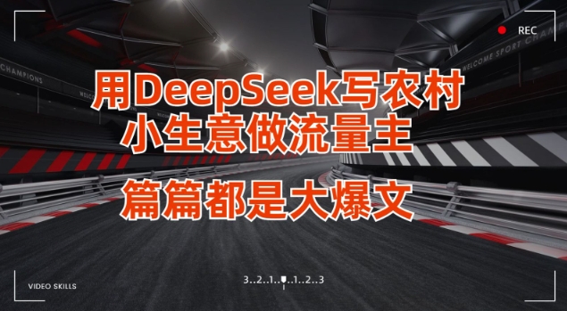 用DeepSeek写小生意做流量主，篇篇都是大爆文-资源V站