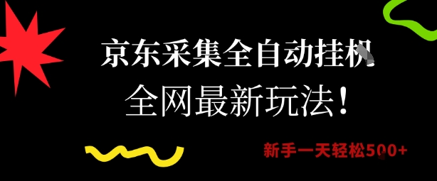 京东采集全自动挂G项目，全网最新玩法新手一天轻松5张【揭秘】-资源V站