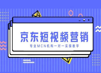 京东短视频营销项目，专业MCN机构一对一实操教学-资源V站