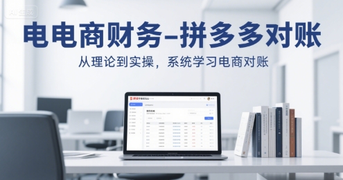 电商财务-拼多多对账，从理论到实操，系统学习电商对账-资源V站