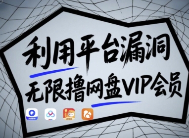 利用平台漏洞，无限撸网盘VIP会员，用户亲测有效!【漏洞原理+操作演示】-资源V站