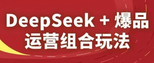 DeepSeek+爆品运营组合玩法，2025淘系精品课-资源V站
