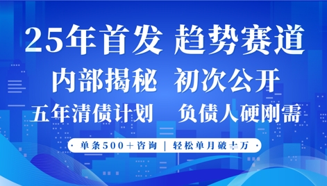 2025年首次公开，真正的事业型赛道，客咨不断，单月轻松破W-资源V站