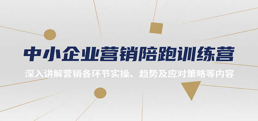 中小企业营销陪跑训练营，深入讲解营销各环节实操、趋势及应对策略等内容-资源V站