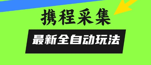 携程信息采集全自动玩法，0风控，无脑开干【揭秘】-资源V站