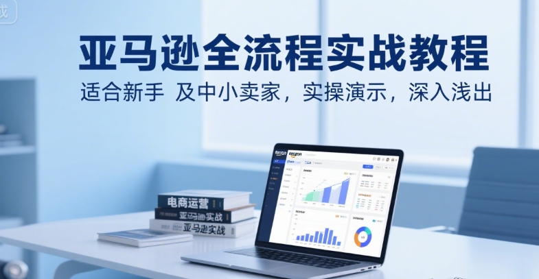 亚马逊全流程实战教程，适合新手及中小卖家，实操演示，深入浅出-资源V站