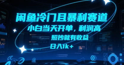 闲鱼冷门且暴利赛道，小白当天开单，利润高，照抄就有收益，日入1k+【揭秘】-资源V站