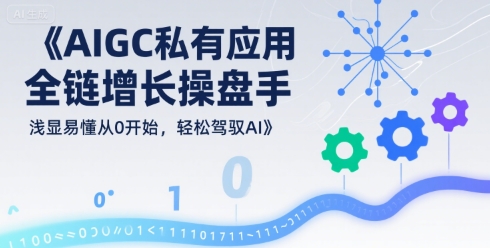 AIGC私有化应用全链增长操盘手，浅显易懂从0开始，轻松驾驭AI-资源V站