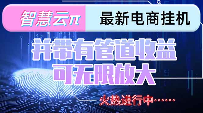 智慧云π电脑挂机单机每天收益300—500+ 并带有团队管道收益 可无限放大-资源V站